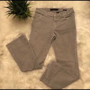 gray low rise corduroy flare calvin klein vintage jeans waist: 35 hips: 41